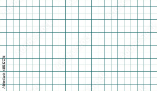 Abstract geometric grid pattern with thin dark green lines on white background geometric background