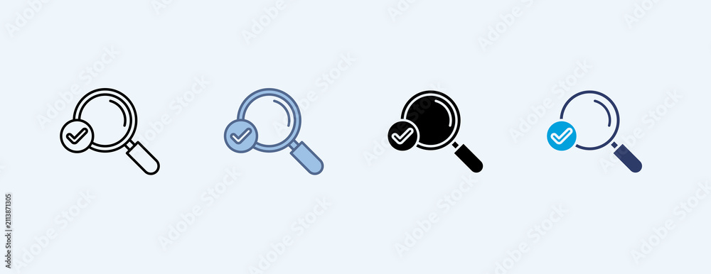 Foto Find Multiple Icon Illustration Vector