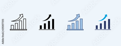 Progress Multiple Icon Illustration Vector