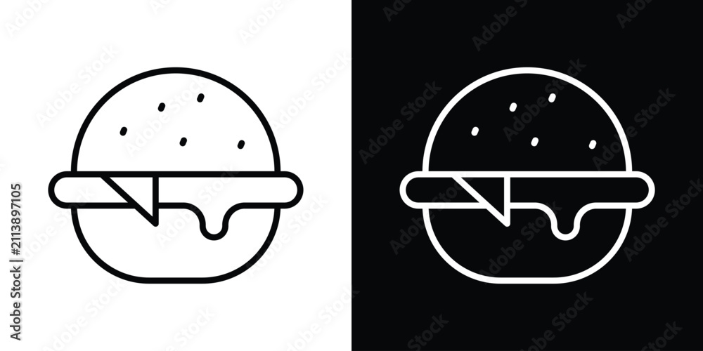 Fototapeta premium Burger icon