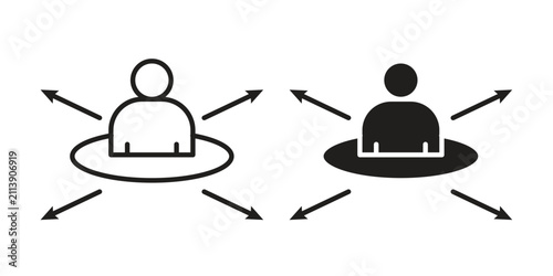 Bild auf Leinwand Decision making icon