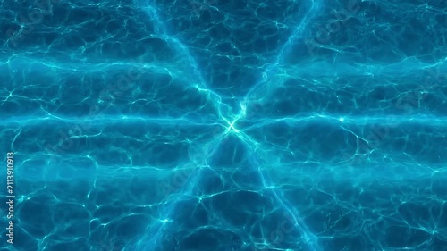 Blue Symmetrical Energy Pattern Motion Background