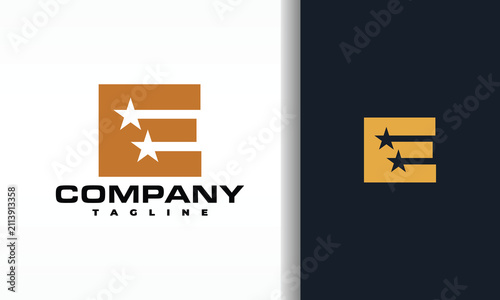 Star logo with the initial letter E