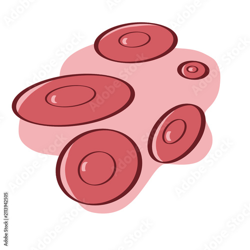 Foto Red Platelet Blood Cell – Thrombocyte Medical Illustration