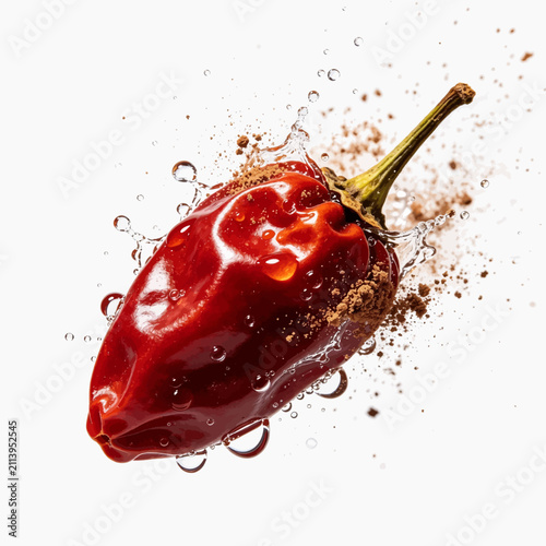Chili paper in water