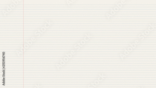Light cream lined paper texture isolated on transparent background