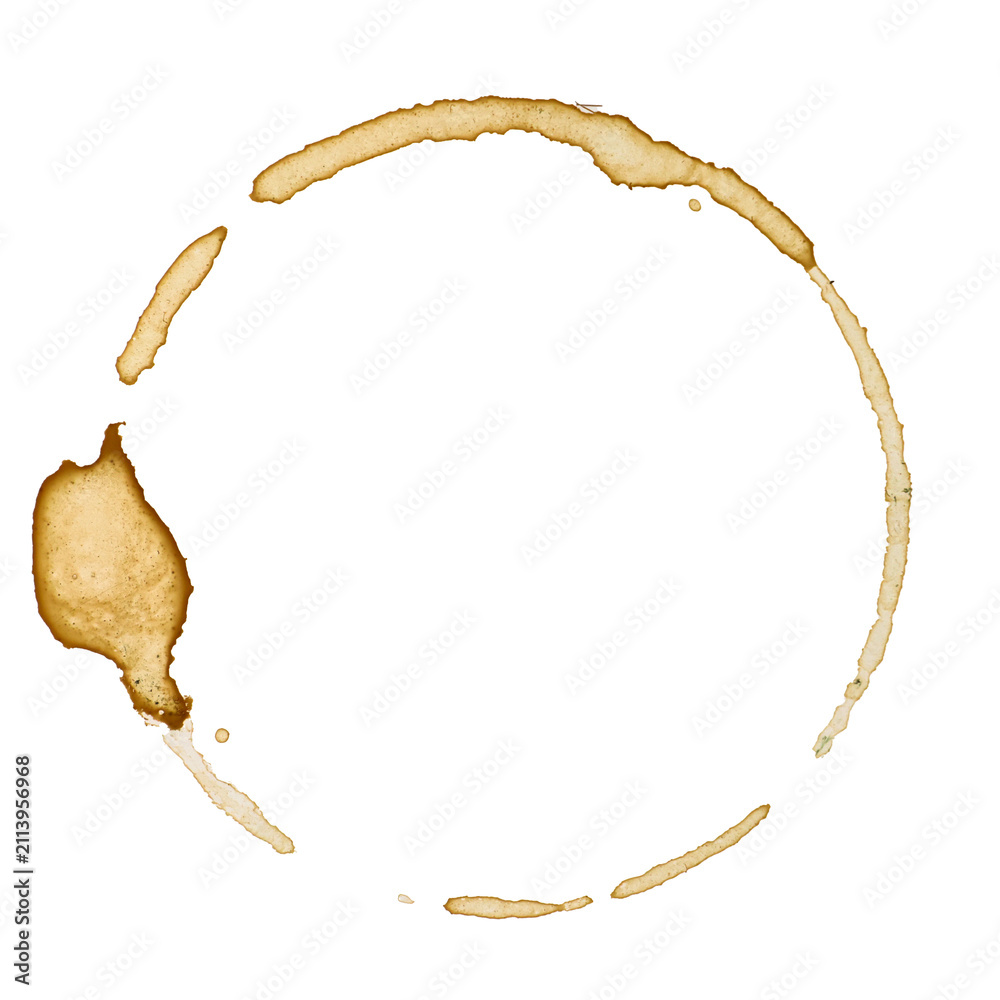 Obraz premium Real coffee stains, coffee ring