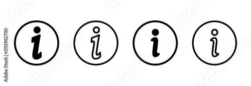 Information sign icon symbol for apps and websites. about us sign and symbol. question mark icon