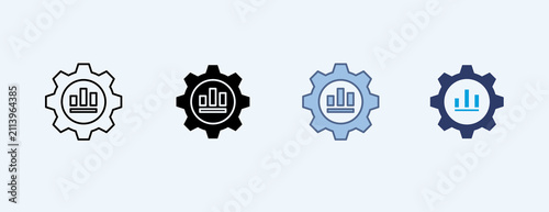 Optimization Multiple Icon Illustration Vector