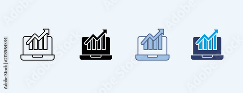 Tableau sur toile Growth Multiple Icon Illustration Vector