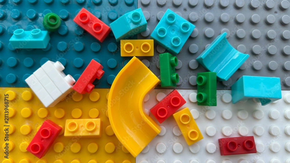 Obraz premium plastic toy blocks