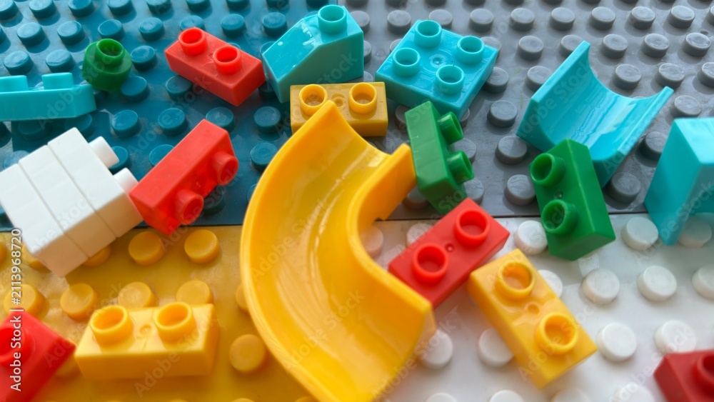 Obraz premium plastic toy blocks