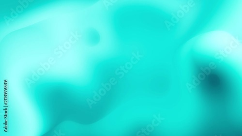 A high-quality abstract digital art composition featuring soft flowing liquid waves in vibrant cyan and turquoise tones. The smooth gradient creates a modern, ethereal atmosphere perfect 