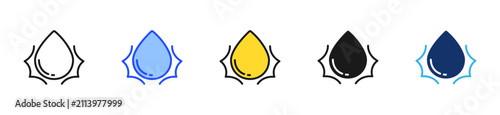 Foto Serum Active Drop Icon Collection With Multiple Styles