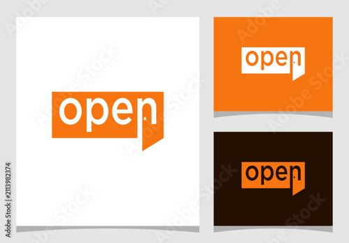 Open Speech Bubble Logo Design.