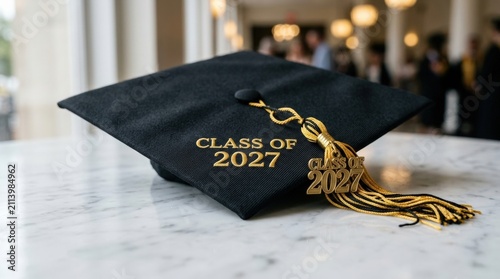 Class of 2027 Graduation Cap Celebrating High School Seniors Achievement & Future Success