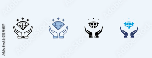 Bild auf Leinwand Luxury Lifestyle Multiple Icon Illustration Vector