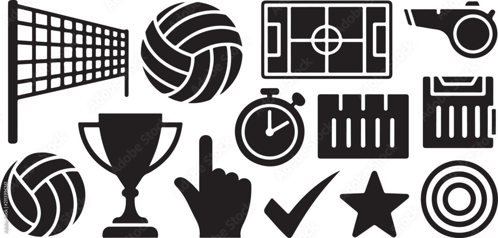 Fototapeta premium Group of gym accessories and sports gear for professional physical training.