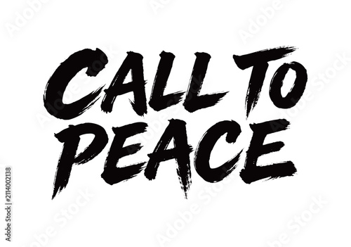 Canvastavla CALL TO PEACE Handwriting