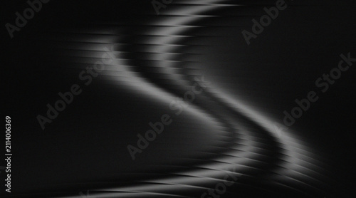 Abstract black and white smooth gradient ribbed glass backgrounds.