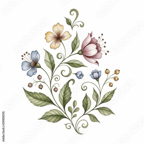 Whispers of Spring: A Watercolor Bloom