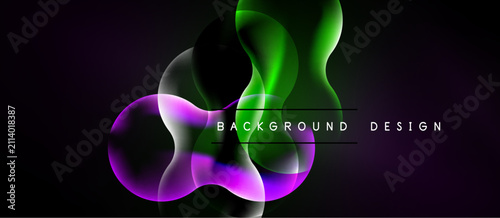 Abstract fluid shapes, vibr...