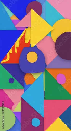 Geometric Kaleidoscope of Joy