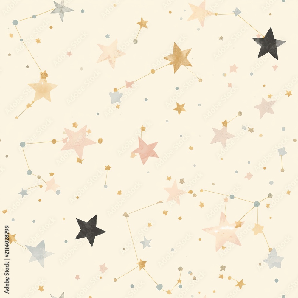 seamless background with stars
