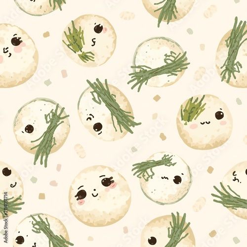 seamless background with vegetables