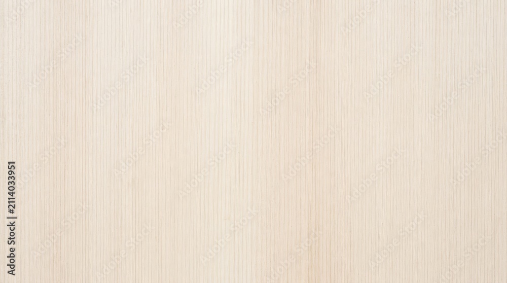 Fototapeta premium Seamless light wood grain texture background with vertical lines