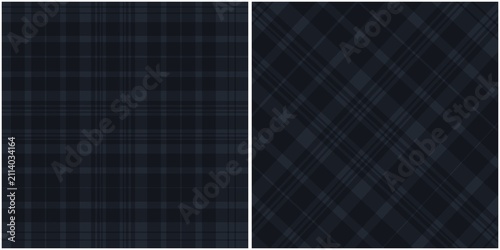 Classic tartan pattern in harmonious dark colors, seamless checkered fabric, vector illustration