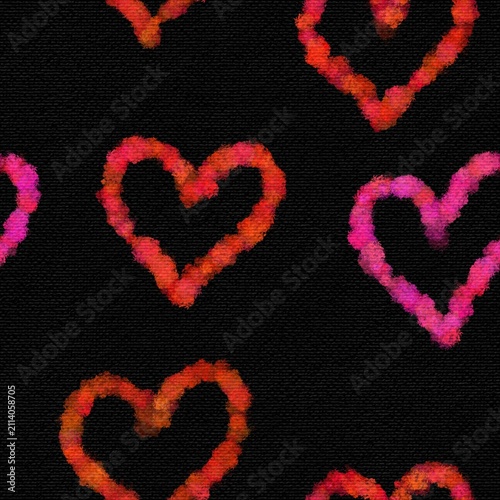 red heart background