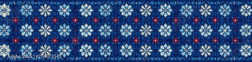 Blue geometric Christmas knit seamless pattern , pullover, seamless, crochet