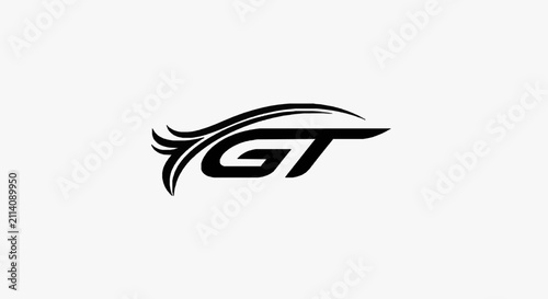 Cuadro en lienzo GT Racing Logo Design Vector.