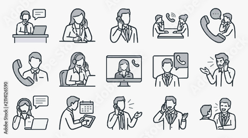 Bild auf Leinwand Communication Challenges in Virtual Meetings.