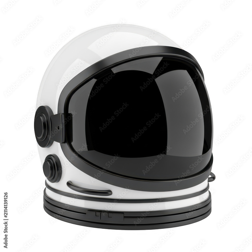 Fototapeta premium Astronaut helmet isolated on transparent background
