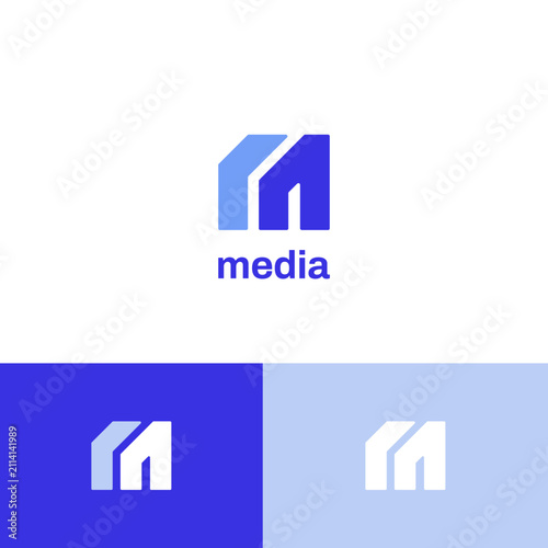 Minimal Initial Letter M Logo Design Template