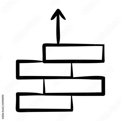 Bild auf Leinwand Capacity Building Icon