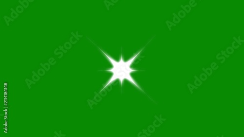 Star twinkling animation, single star glitter, glowing shining twinkle stars, sparkle starry night twinkle animation, retro sparkle particle movement on green screen video loop 4K overlay