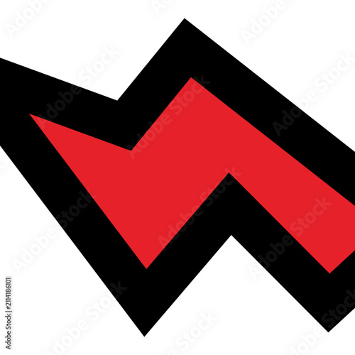 Comic Style Lightning Marks Graphic