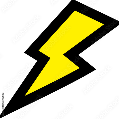 Comic Style Lightning Marks Graphic