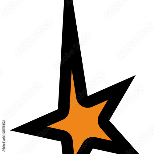Comic Style Star Brust Graphic