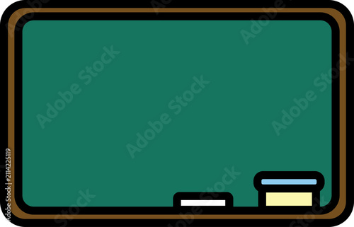 Cute school supplies and classroom elements vector illustration set