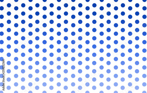 青いグラデーションの水玉模様背景イラスト