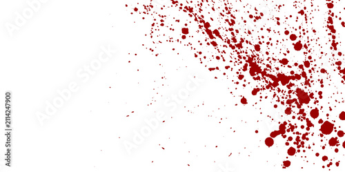 Cuadro en lienzo Blood drops and splatters