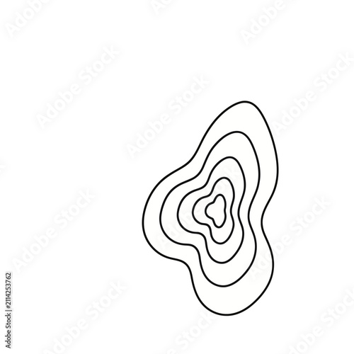 Abstract contour lines