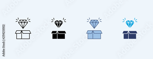 Tableau sur toile Value Proposition Multiple Icon Illustration Vector