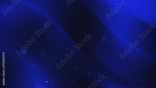 4K Abstract Blue Nebula Particle Motion Background Loop for Video Overlay. Concept Animation for Space Technology, AI Branding and Premium Motion Design Templates