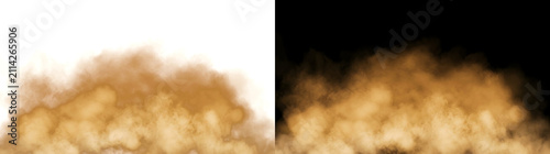 Photography Golden smoke cloud texture rising with dramatic mist effect on dark background i