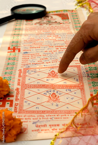 Fotografie Indian horoscope